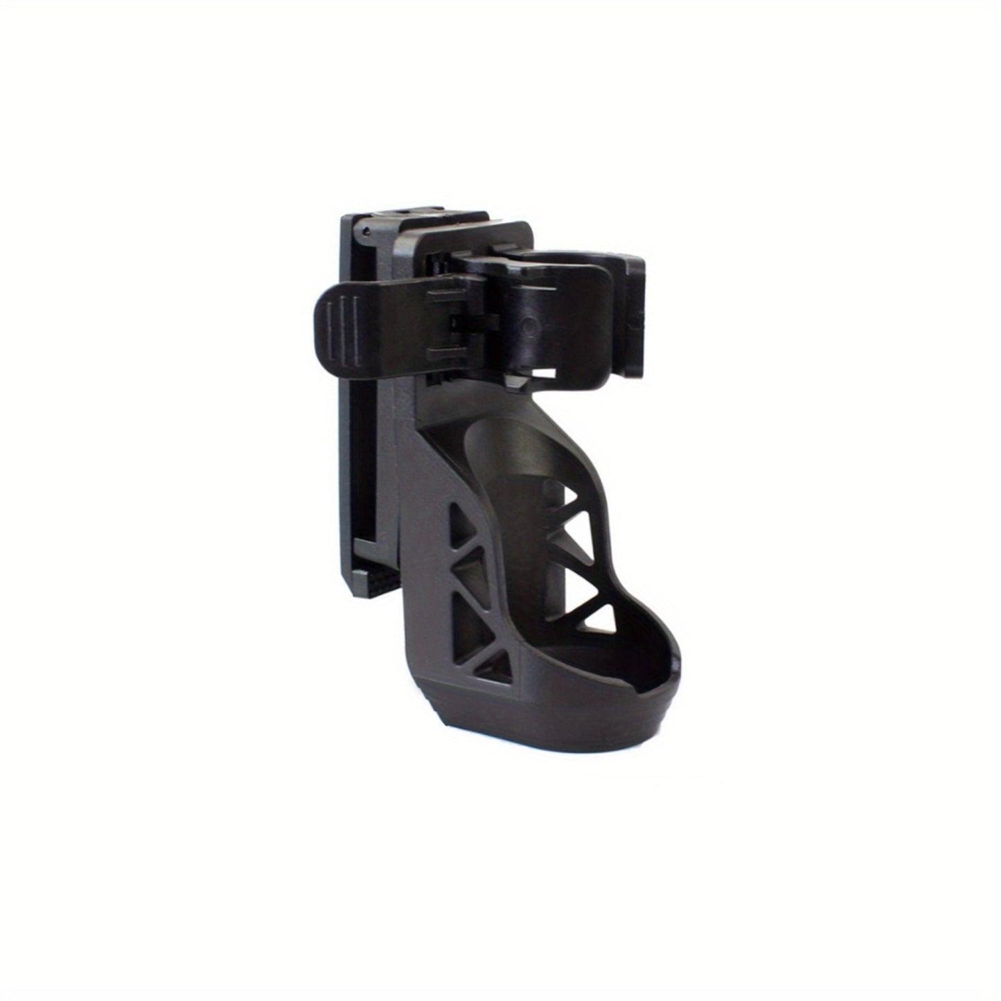 1"-1.55" Dia. Rotatable Flashlight Holster with Lever Side Lock System - Adjustable Belt Holder for Secure Carry - Durable Construction for Outdoor and Tactical Use