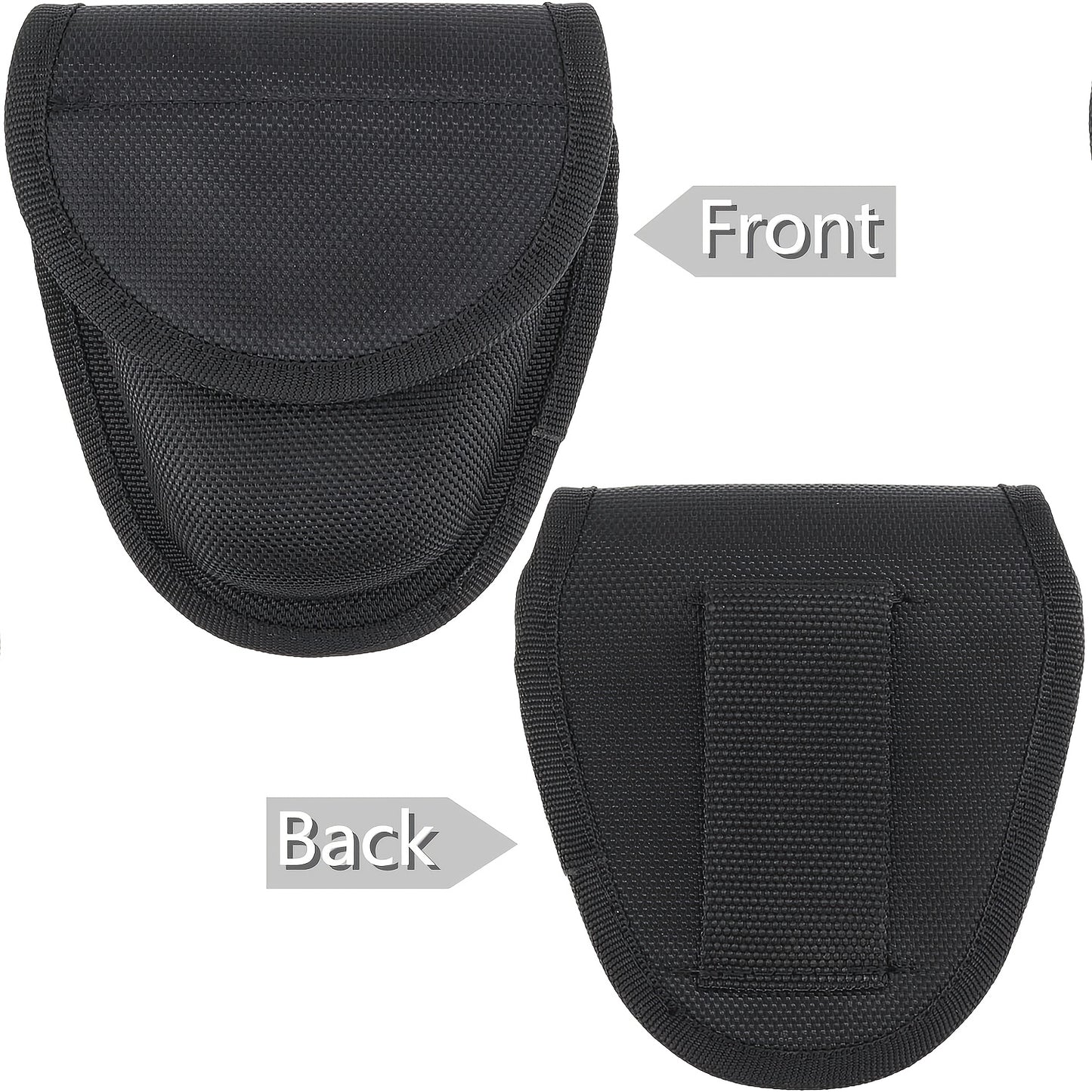 Tactical Handcuff Pouch Durable Moulded Handcuff Holster Up to 2.75 " Work Belt Concealed Metal Buckle Waist Bag