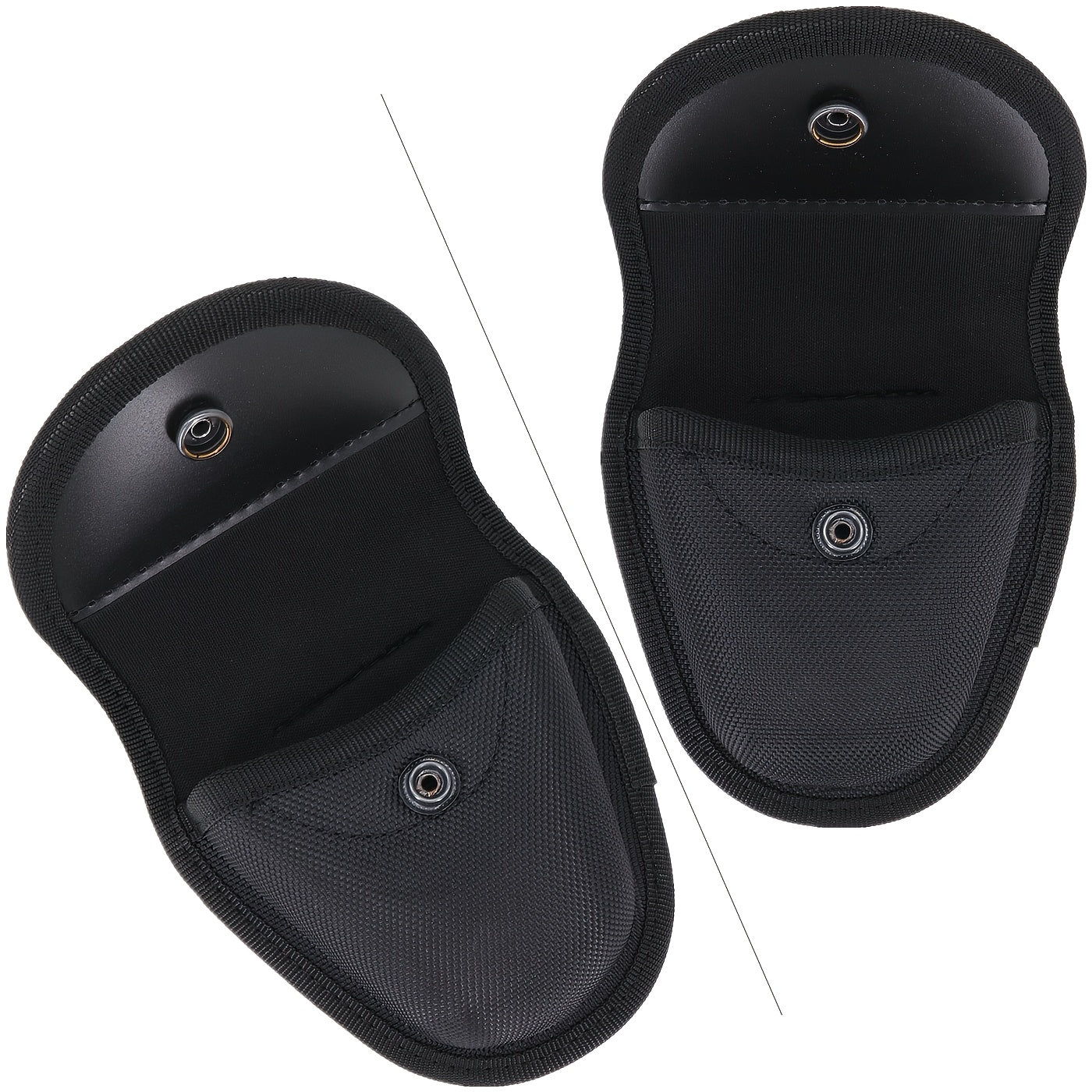 Tactical Handcuff Pouch Durable Moulded Handcuff Holster Up to 2.75 " Work Belt Concealed Metal Buckle Waist Bag