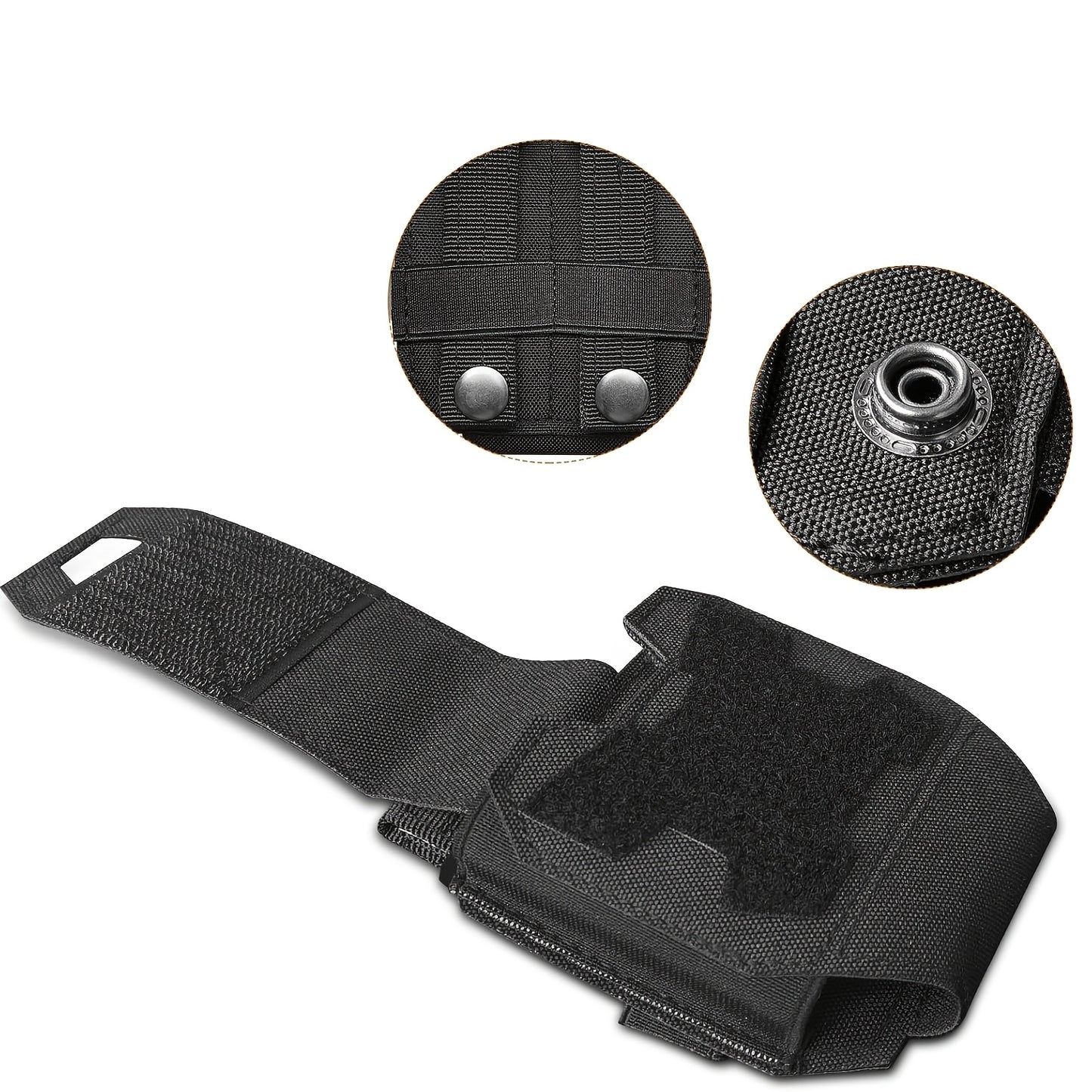Black Nylon Handcuff Pouch with Adjustable Strap - Durable, Secure Storage for Chain & Foldable Handcuffs, Ideal for Business Casual Attire, Casual Attire Accessory|Adjustable Strap Pouch|Secure Closure