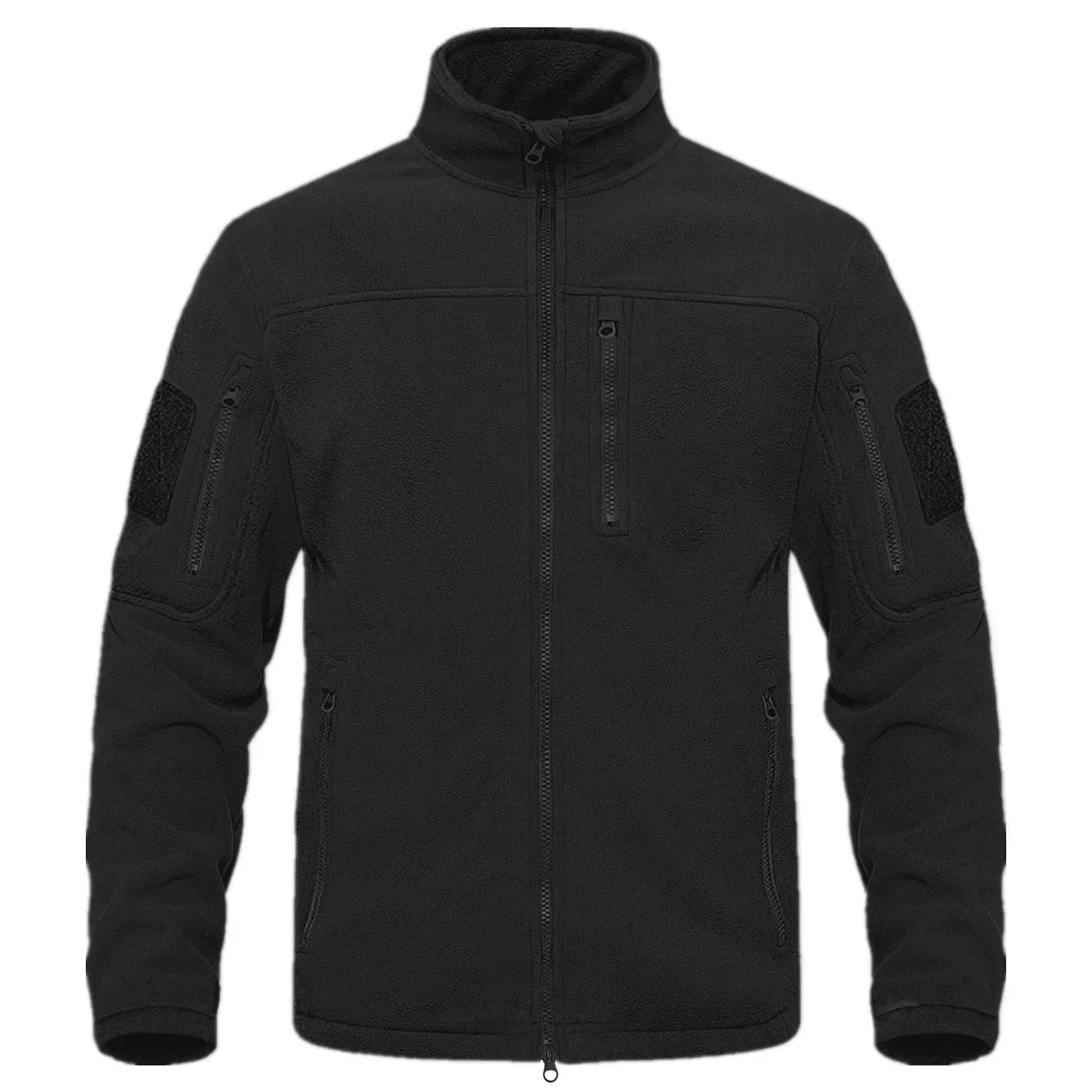 2024 Full Zippper Warm Fleece Tactical Jackets Men's Winter Thermal Turtleneck Jacket Outdoor Work Hunting Coats Safari Jacket