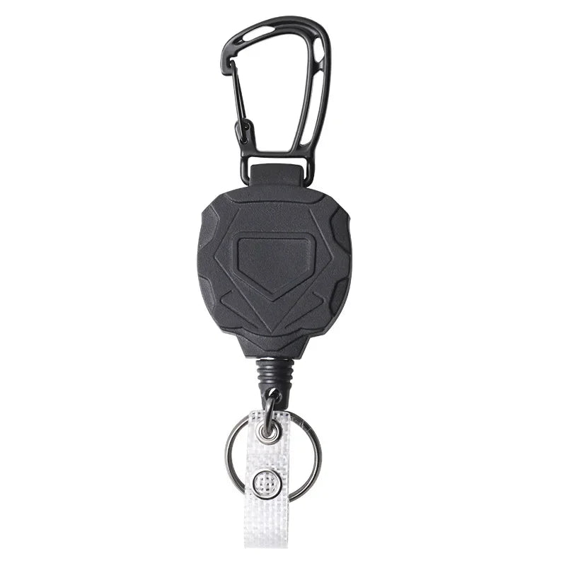 Fashion Retractable Keychains 80cm Stainless Steel Braided Wire Multi-purpose Card Holder High Quality Badge Reels