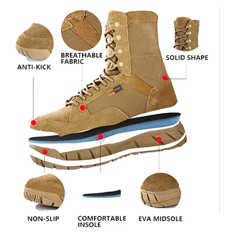 Lightweight Breathable Male Ankle Boot