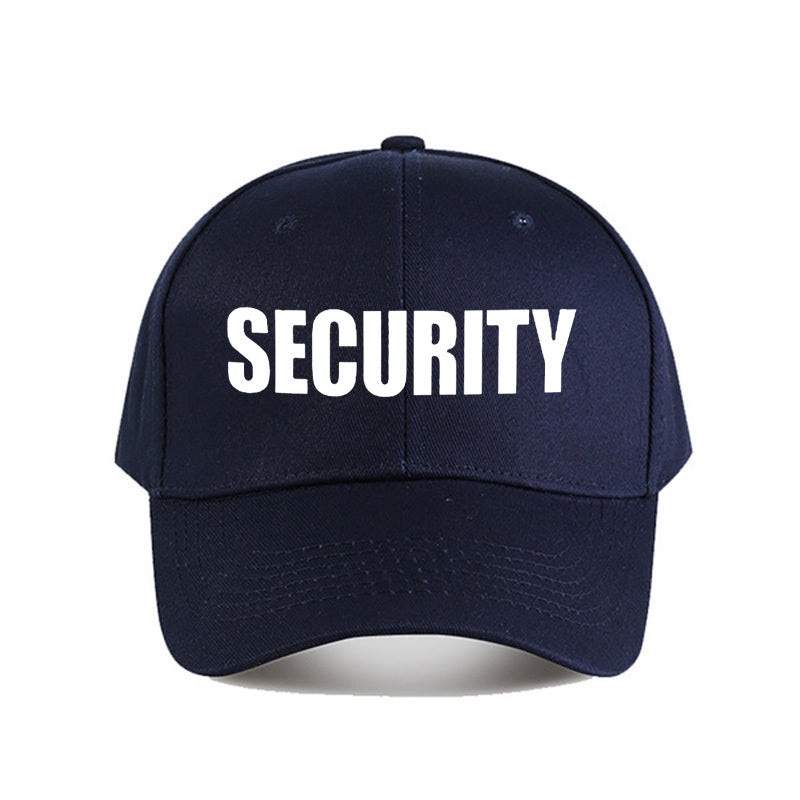 Adjustable "SECURITY" Print Baseball Cap - Lightweight Polyester Knit, All-Season Sports Hat for Men and Women, Ideal for Golf and Casual Attire, Golf Hat