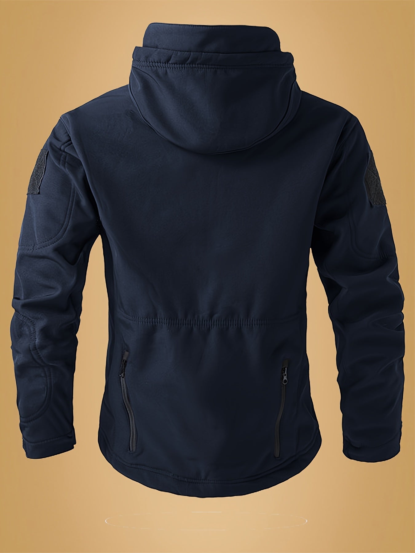 Men'S Tactical Windbreaker Jacket - Black, Full-Zip, Softshell, Windproof for Hiking & Outdoor Sports, Training & Adventure Ready, Durable Polyester Lining, Zipper Closure, Tactical Outdoor Gear|Sporty Windbreaker|Durable Zip
