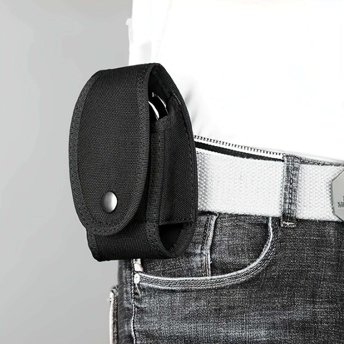 2pcs Tactical Handcuff Pouches - Quick Draw, Multi-Function Sports Waist Bags Compatible with MOLLE & Work Belts, Durable Oxford Fabric, Perfect for Hunting & Fishing