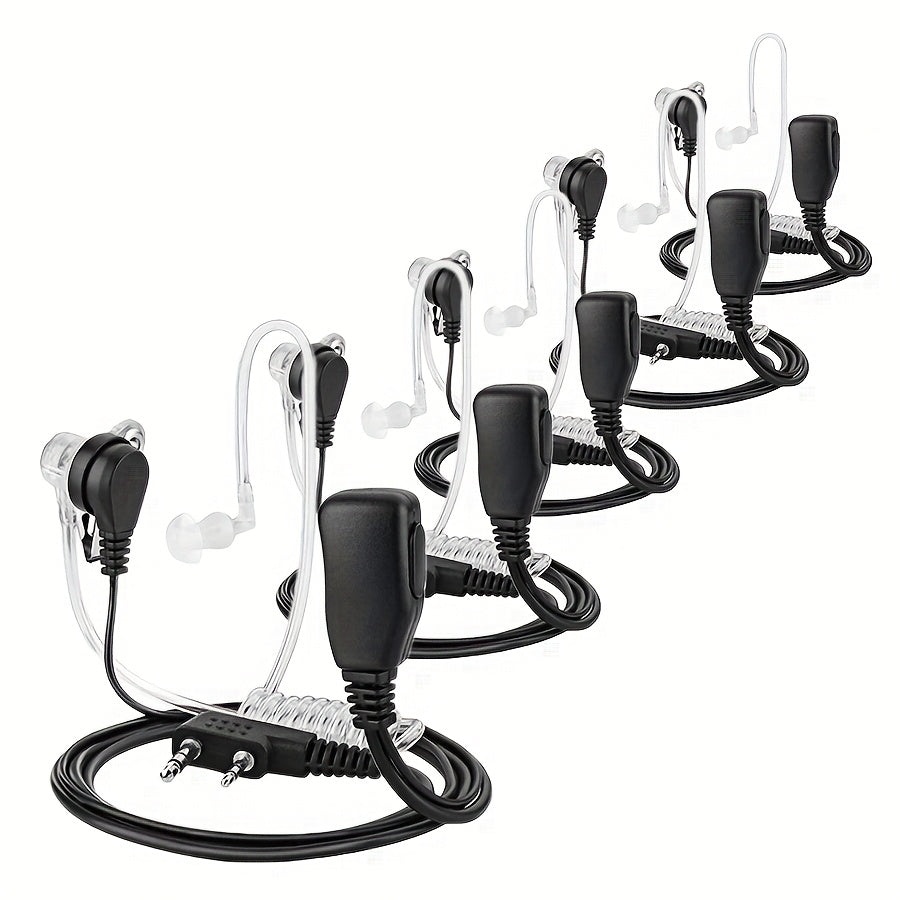 1/5/10pcs Intercom Earpiece, K Headset for Baofeng, TYT, Kenwood and More Walkie Talkies