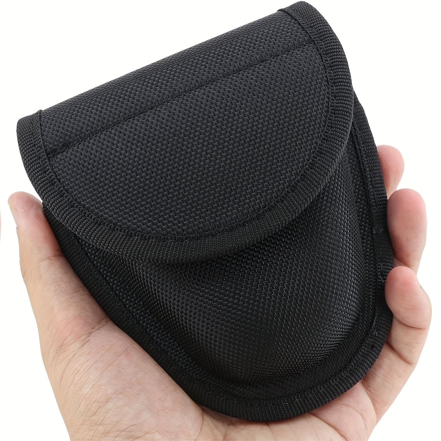 Tactical Handcuff Pouch Durable Moulded Handcuff Holster Up to 2.75 " Work Belt Concealed Metal Buckle Waist Bag