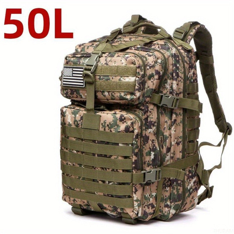 6.6gal/13.21gal Sturdy Nylon Waterproof Tactical Sports Trekking Fishing Hunting Camping Hiking Bag Backpack Outdoor Rucksacks