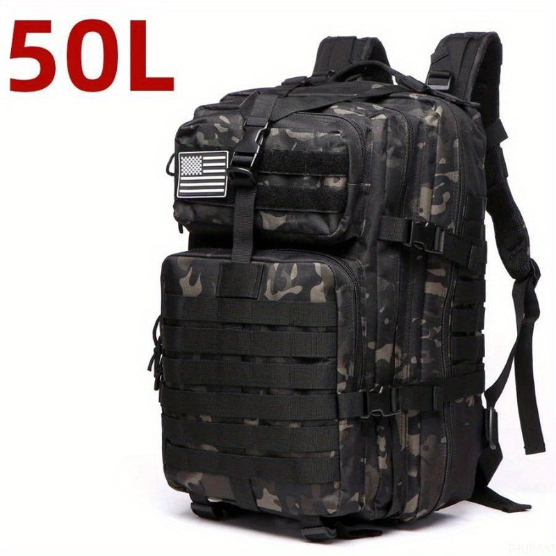 6.6gal/13.21gal Sturdy Nylon Waterproof Tactical Sports Trekking Fishing Hunting Camping Hiking Bag Backpack Outdoor Rucksacks