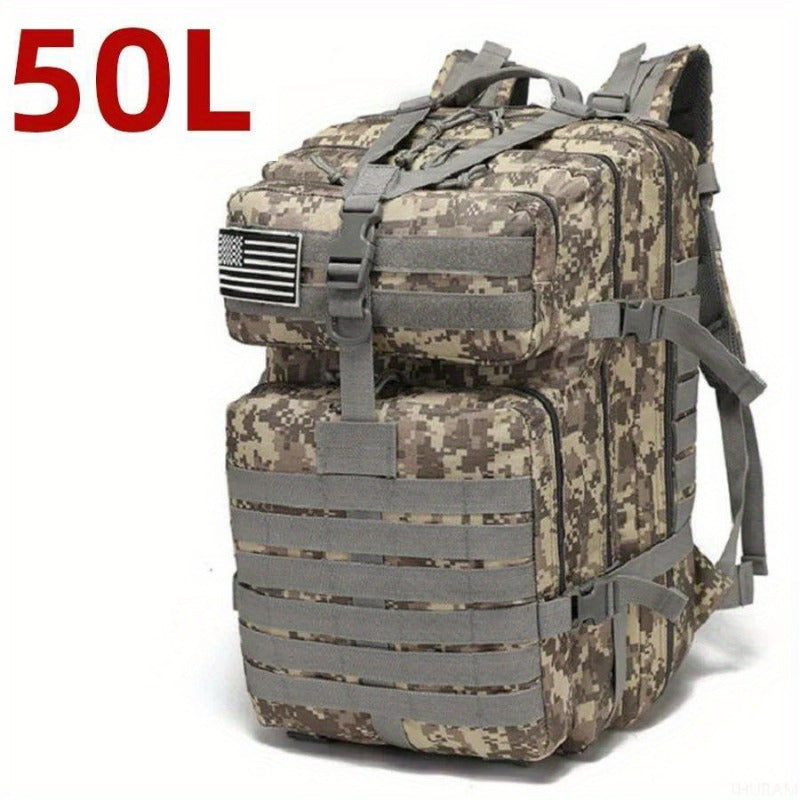 6.6gal/13.21gal Sturdy Nylon Waterproof Tactical Sports Trekking Fishing Hunting Camping Hiking Bag Backpack Outdoor Rucksacks