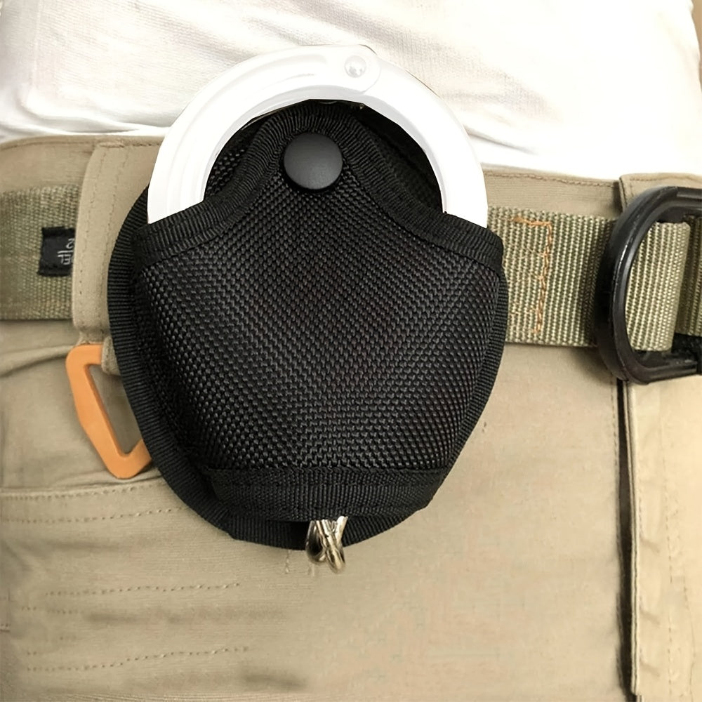 2pcs Tactical Handcuff Pouches - Quick Draw, Multi-Function Sports Waist Bags Compatible with MOLLE & Work Belts, Durable Oxford Fabric, Perfect for Hunting & Fishing