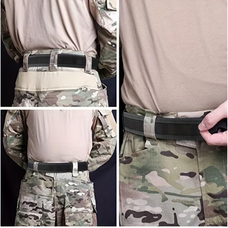 Men's Tactical Inner Belt - 1.5" Adjustable, Durable Nylon for Outdoor EDC & Work, Perfect Father's Day Gift