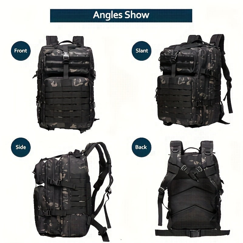 6.6gal/13.21gal Sturdy Nylon Waterproof Tactical Sports Trekking Fishing Hunting Camping Hiking Bag Backpack Outdoor Rucksacks