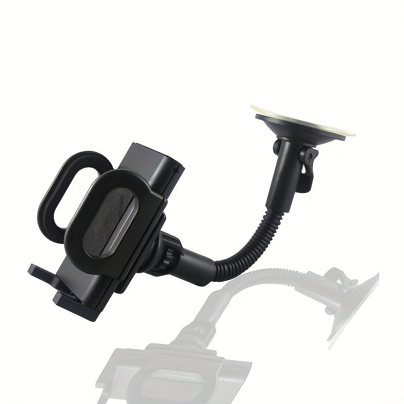 360° Rotating Car Glass Mount for Walkie Talkies - Durable Plastic Suction Cup Holder, Securely Attaches to Vehicle Windows, Fits Various Radio Models, Includes Black Strap for Added Stability, Radio Mounting Solution | Slee