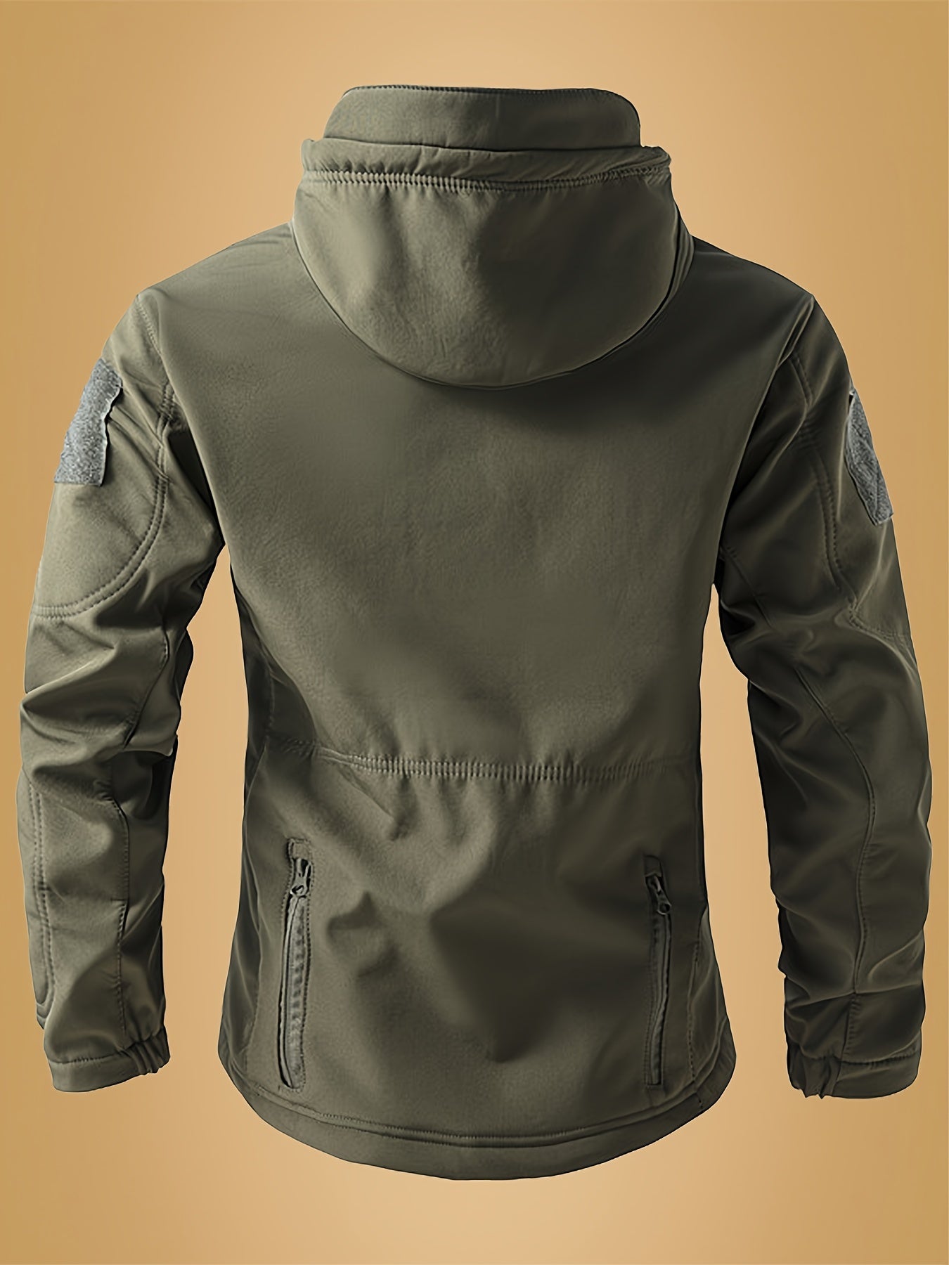Men'S Tactical Windbreaker Jacket - Black, Full-Zip, Softshell, Windproof for Hiking & Outdoor Sports, Training & Adventure Ready, Durable Polyester Lining, Zipper Closure, Tactical Outdoor Gear|Sporty Windbreaker|Durable Zip