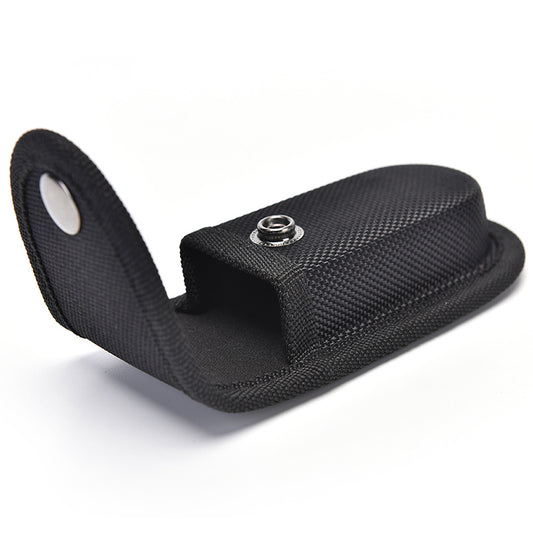 1pc Durable Nylon Folding Knife Sheath with Belt Loop - Sleek Black Pocket Carry Case & Flashlight Holder, Lightweight and Compact (5.12x2.56in)