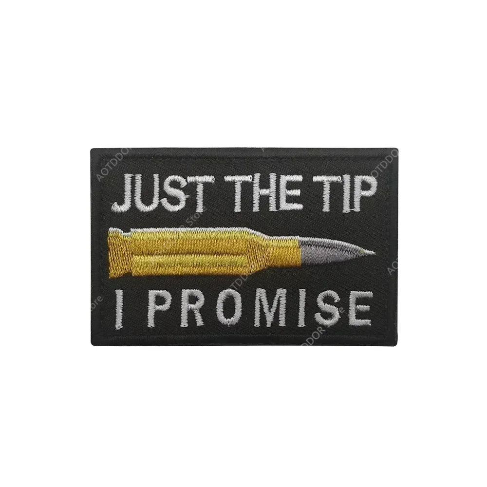 English inspirational quotes Embroidery Cloth Hook&Loop Patches Backpack Tactical Morale Badge Applique For Jacket Jeans bag