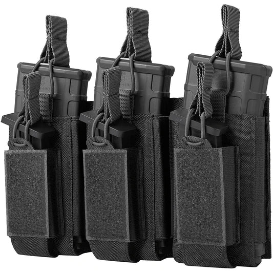 Triple Magazine Pouch Molle Mag Bag for 5.56mm M4 M16 AK AR Glock M1911 Hunting Rifle Magazine Bag Pistol Mag Carrier Pouch