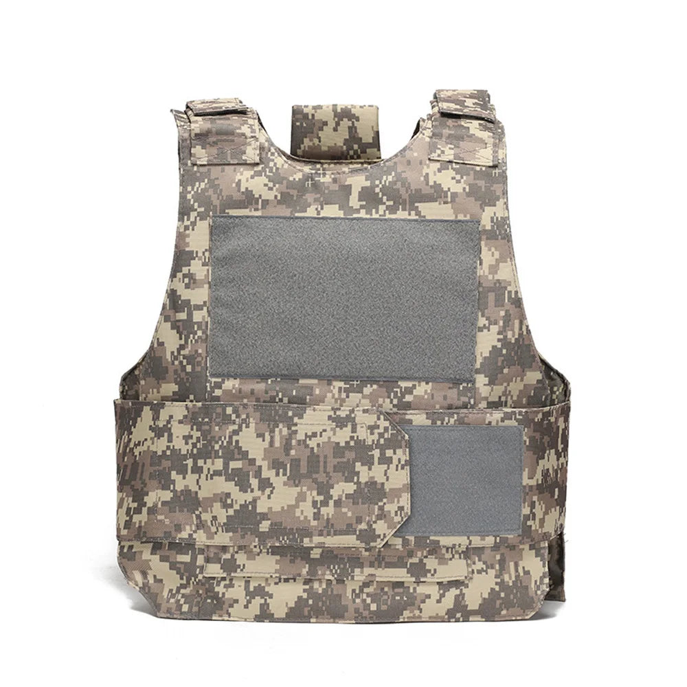 Multi-functional outdoor sports vest, stab-proof armored vest, MC camouflage 800D airgun vest, outdoor climbing hunting vest