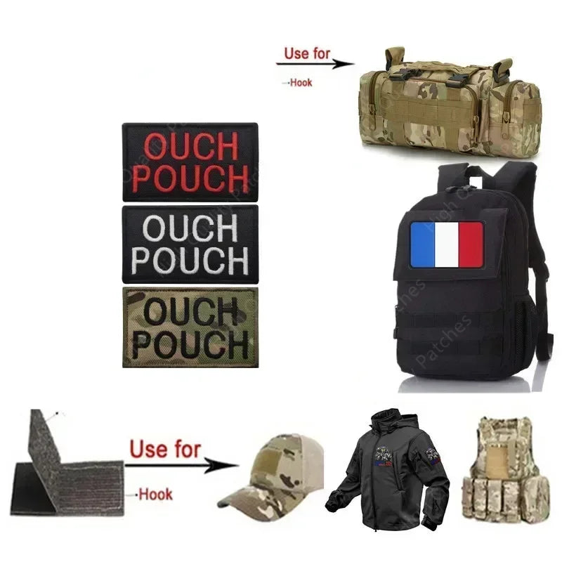 English inspirational quotes Embroidery Cloth Hook&Loop Patches Backpack Tactical Morale Badge Applique For Jacket Jeans bag