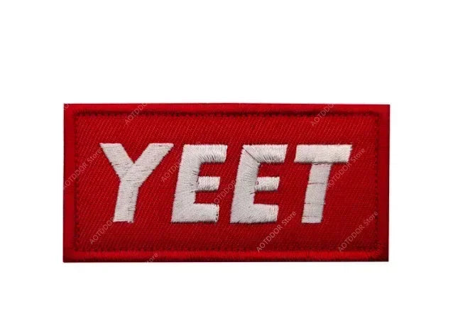 English inspirational quotes Embroidery Cloth Hook&Loop Patches Backpack Tactical Morale Badge Applique For Jacket Jeans bag