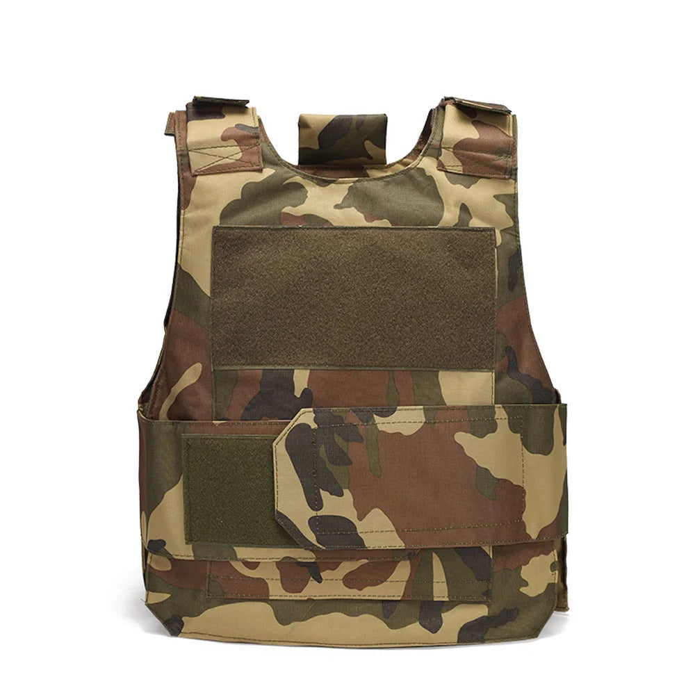 Multi-functional outdoor sports vest, stab-proof armored vest, MC camouflage 800D airgun vest, outdoor climbing hunting vest