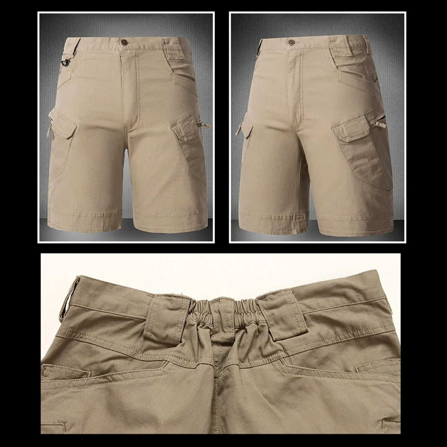 Savior Summer Waterproof Quick Dry Multi-pocket Shorts Cargo Shorts Tactical Short Pants Men's Outdoor Clothes Hunting Fishing