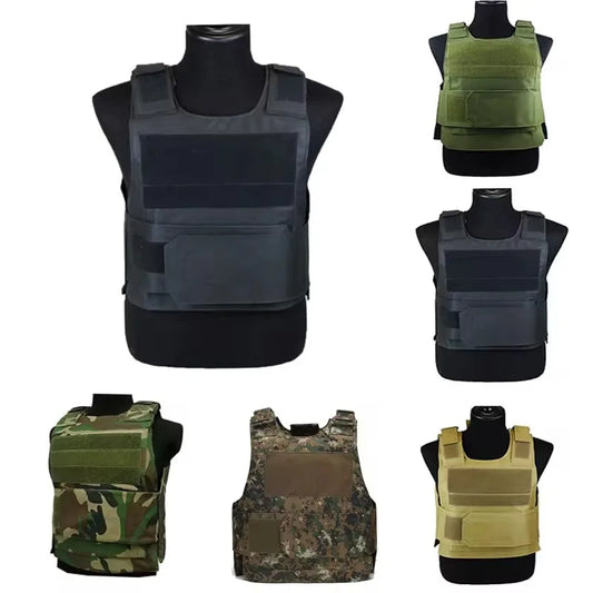 Multi-functional outdoor sports vest, stab-proof armored vest, MC camouflage 800D airgun vest, outdoor climbing hunting vest