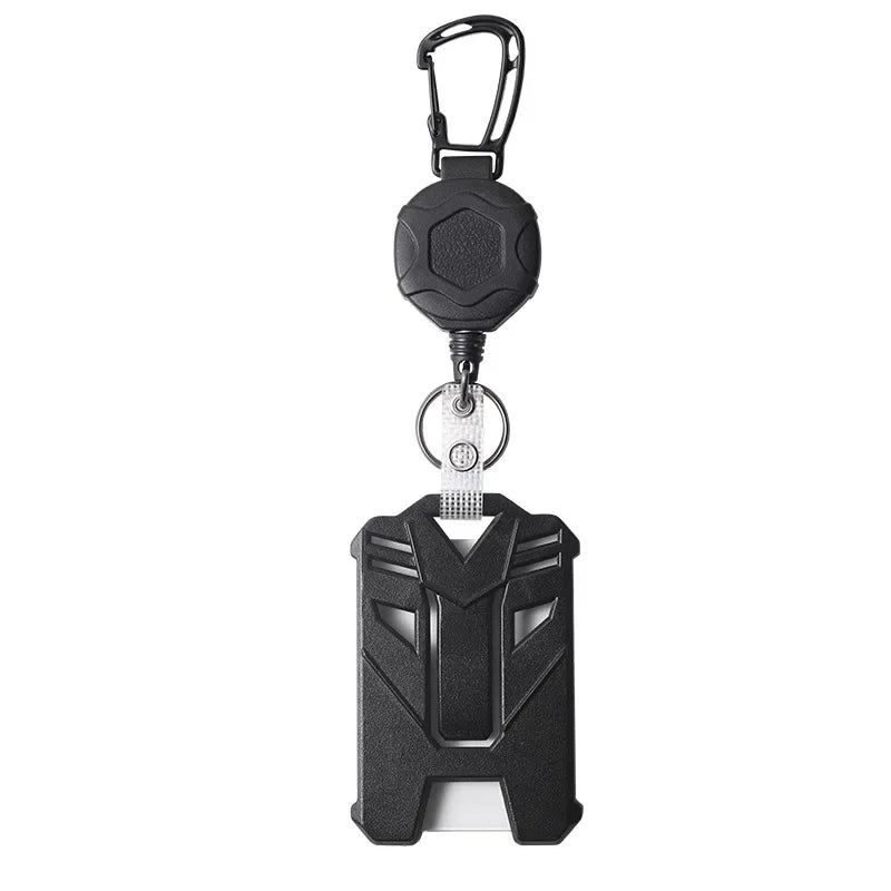 Fashion Retractable Keychains 80cm Stainless Steel Braided Wire Multi-purpose Card Holder High Quality Badge Reels