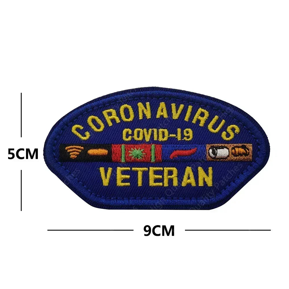 English inspirational quotes Embroidery Cloth Hook&Loop Patches Backpack Tactical Morale Badge Applique For Jacket Jeans bag