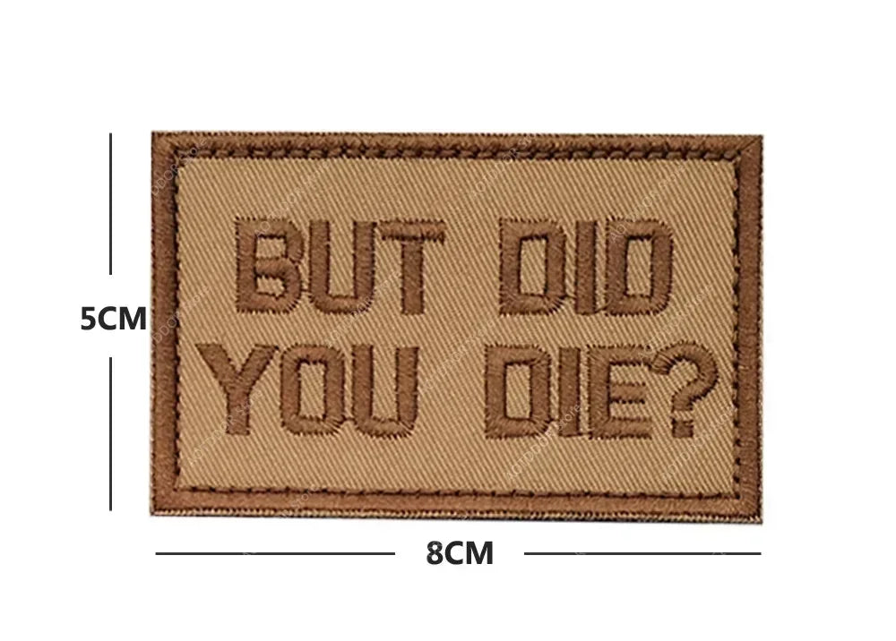 English inspirational quotes Embroidery Cloth Hook&Loop Patches Backpack Tactical Morale Badge Applique For Jacket Jeans bag