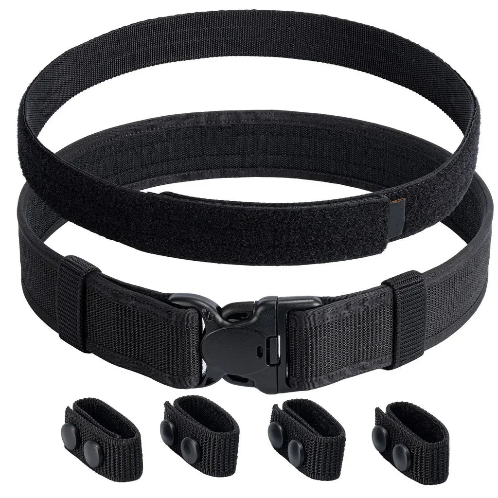 2 in 1 Tactical Belt Quick Release  Buckle MOLLE  Mens Belts width 5CM