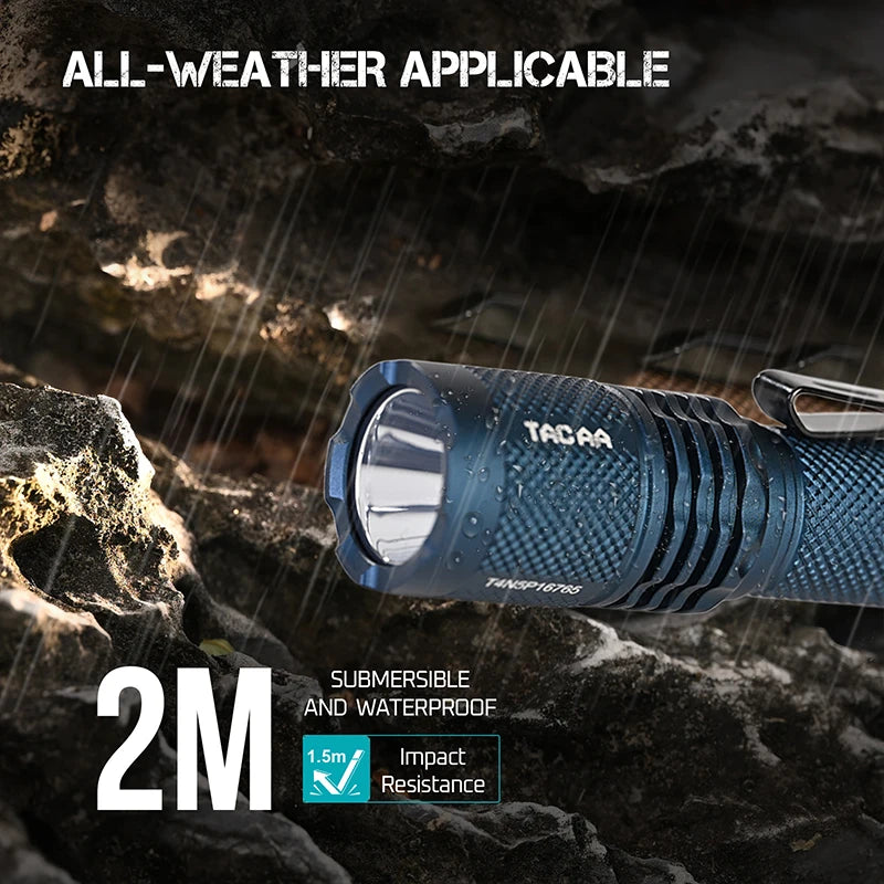 ACEBEAM TAC AA2.0 super bright EDC AA flashlight max 900 lumens 360 meters 14500 battery SFT-25R LED flashlights daily torch