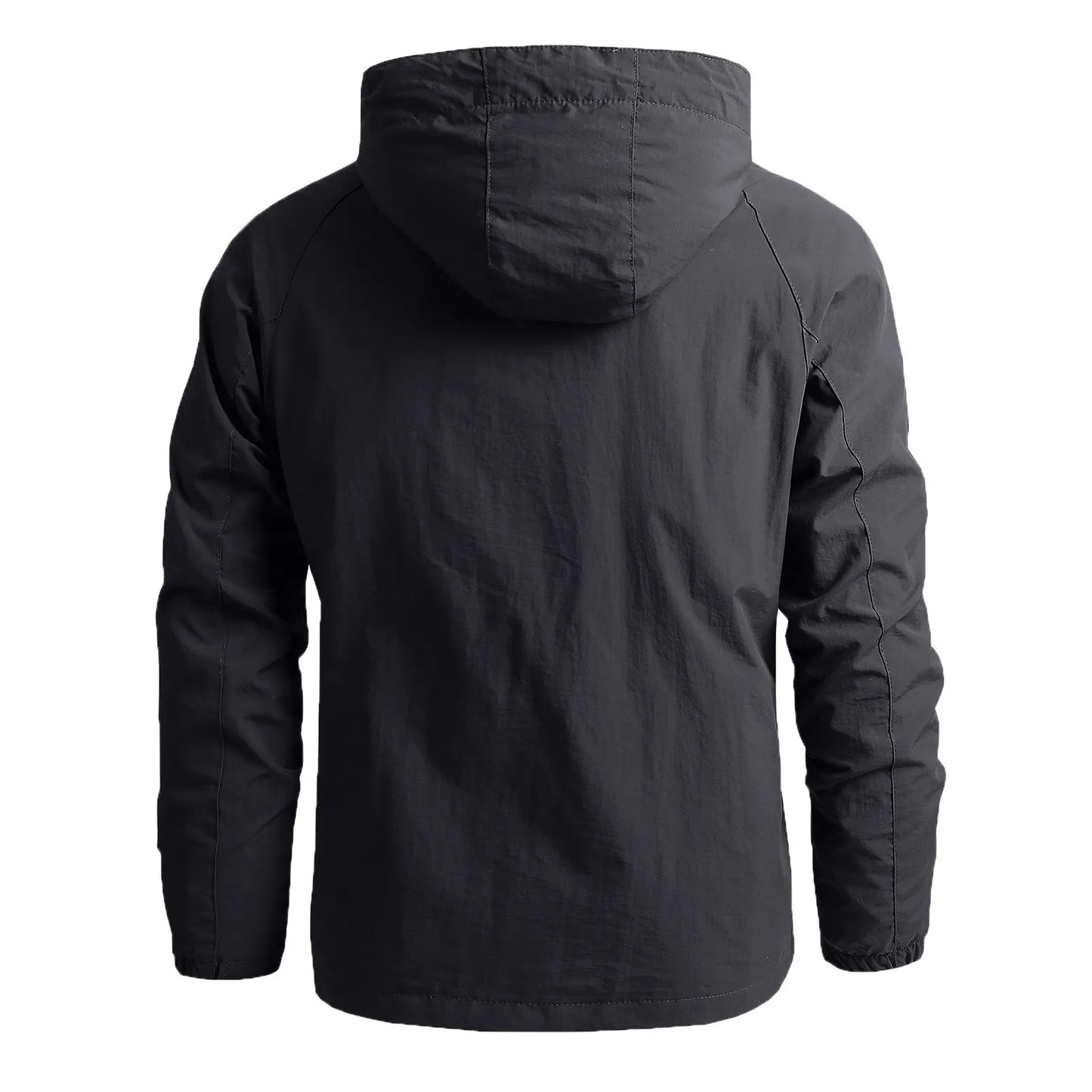 Men Windbreaker T actical Jacket Waterproof Outdoor Detachable Hooded Coat Solid Color Sports Climbing Outwear Chaquetas Hombre