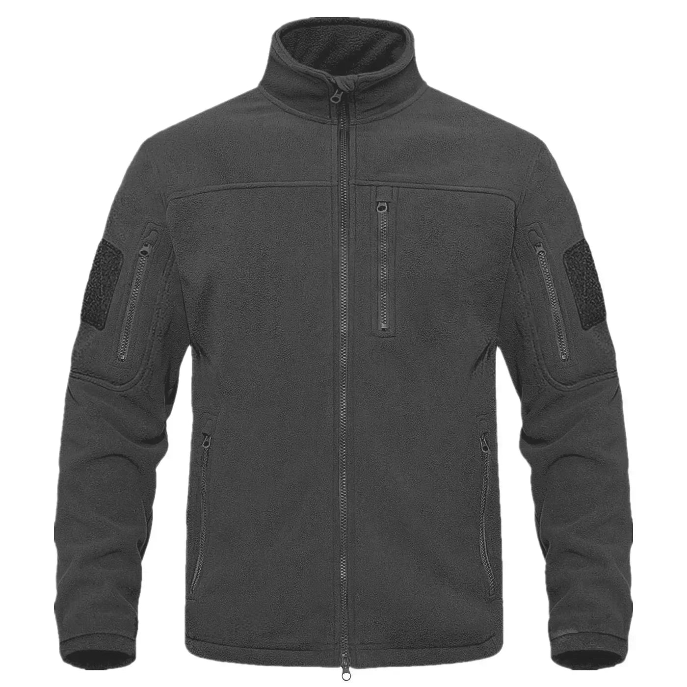 2024 Full Zippper Warm Fleece Tactical Jackets Men's Winter Thermal Turtleneck Jacket Outdoor Work Hunting Coats Safari Jacket