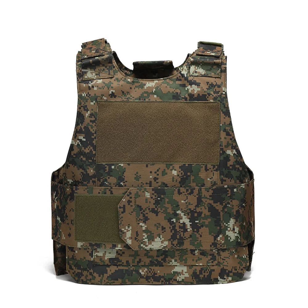 Multi-functional outdoor sports vest, stab-proof armored vest, MC camouflage 800D airgun vest, outdoor climbing hunting vest