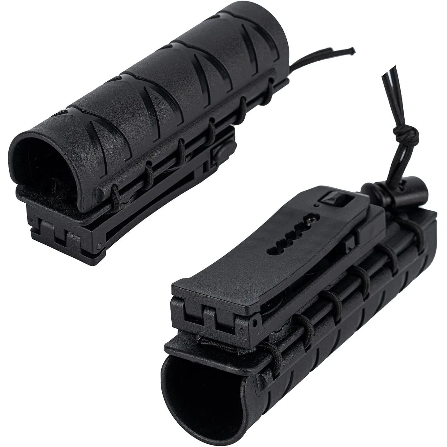 Baton Holder 360 Degree Rotating MOLLE Clip 16"-21"-26" Telescopic Holster for 1.2" Diameter Expandable Carry Case Baton Carrier