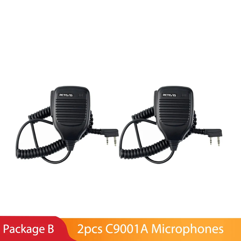 Retevis Handheld Speaker Microphone PTT MIC Tangent Accessories For Kenwood For Baofeng UV 5R Quansheng UV K5 Walkie Talkie H777