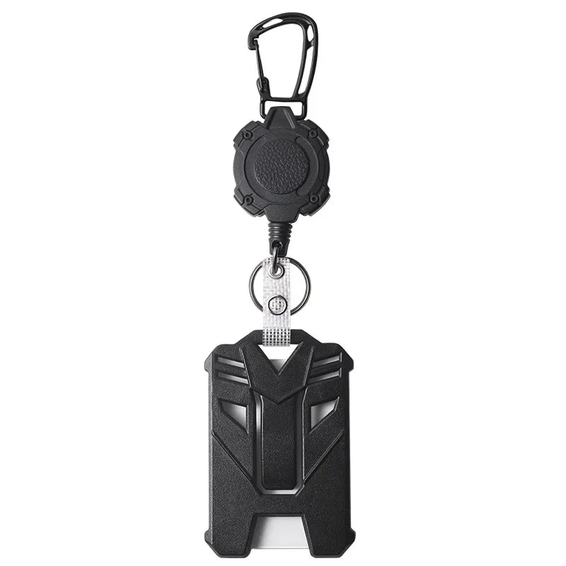 Fashion Retractable Keychains 80cm Stainless Steel Braided Wire Multi-purpose Card Holder High Quality Badge Reels