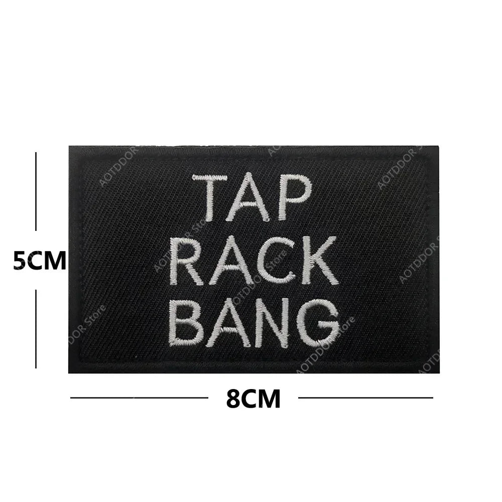 English inspirational quotes Embroidery Cloth Hook&Loop Patches Backpack Tactical Morale Badge Applique For Jacket Jeans bag