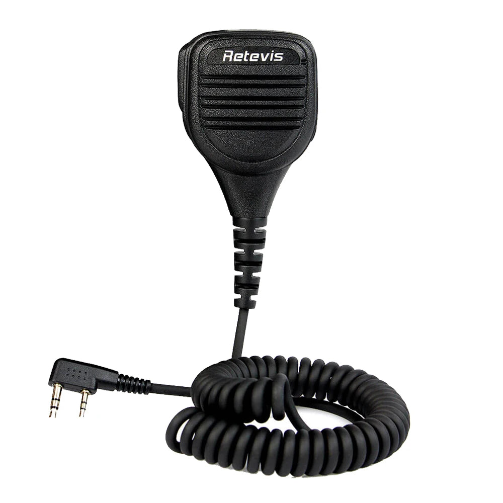 Retevis Speaker Noise-cancelling Microphone With 3.5mm Audio Jack PTT For Kenwood RT5R H777 For Baofeng UV5R UV82 Walkie Talkie