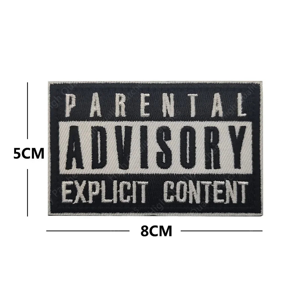 English inspirational quotes Embroidery Cloth Hook&Loop Patches Backpack Tactical Morale Badge Applique For Jacket Jeans bag