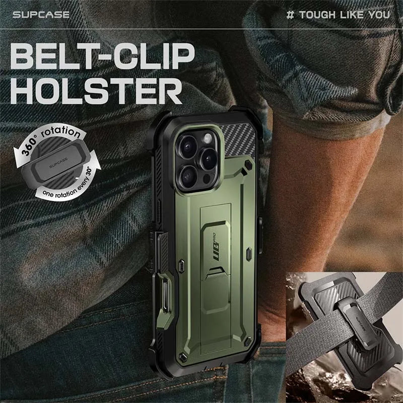 SUPCASE For iPhone 16 Pro Max Case 6.9" (2024) UB Pro Full-Body Heavy Duty Rugged Phone Case with Built-in Screen Protector