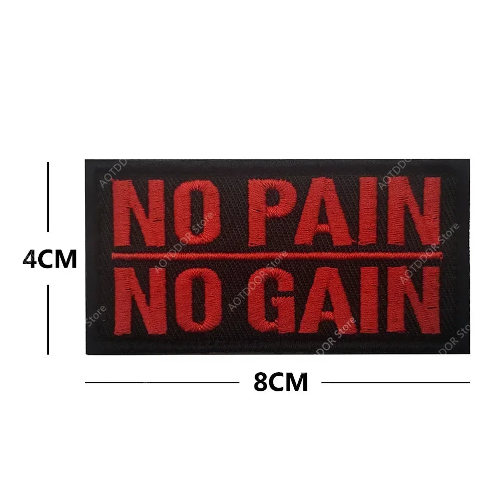 English inspirational quotes Embroidery Cloth Hook&Loop Patches Backpack Tactical Morale Badge Applique For Jacket Jeans bag