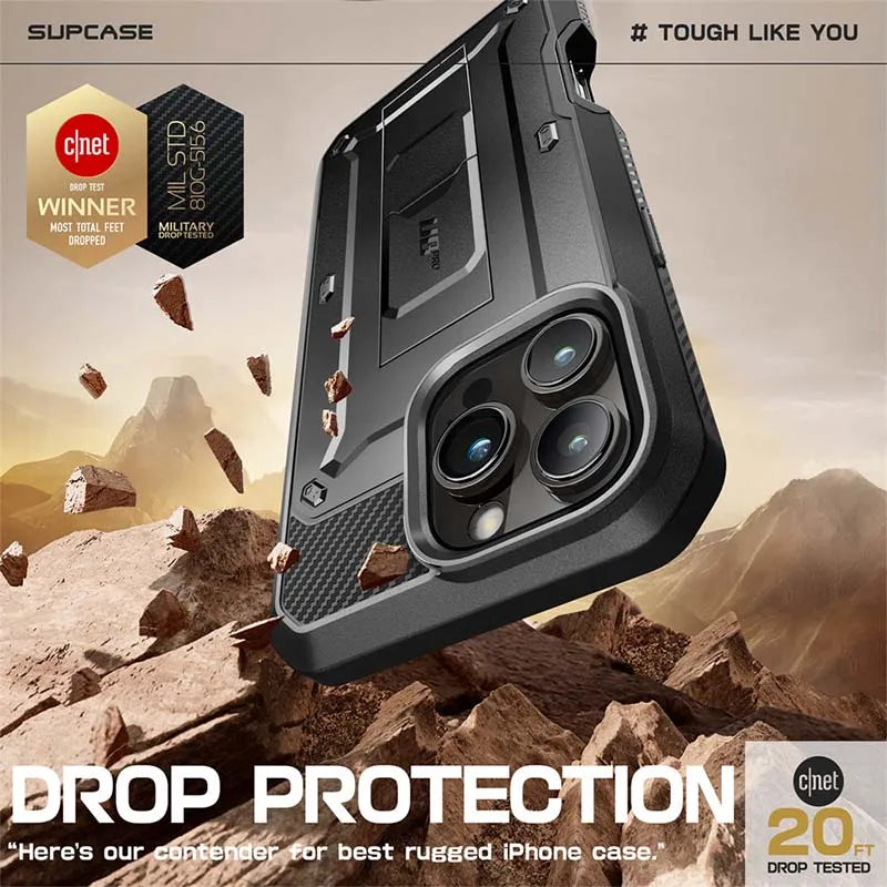 SUPCASE For iPhone 16 Pro Max Case 6.9" (2024) UB Pro Full-Body Heavy Duty Rugged Phone Case with Built-in Screen Protector