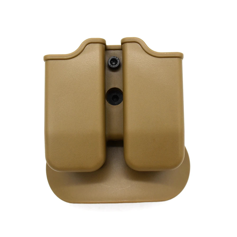 IMI Gun Holster Defense Retention Tactical Gun Holster for GL 17 gen 1- 4 9mm Double Magazine Pouch