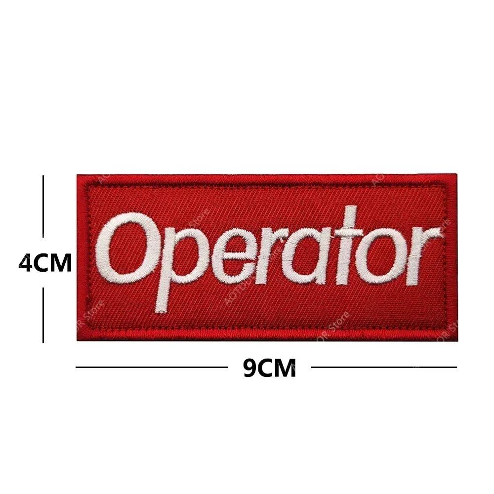 English inspirational quotes Embroidery Cloth Hook&Loop Patches Backpack Tactical Morale Badge Applique For Jacket Jeans bag