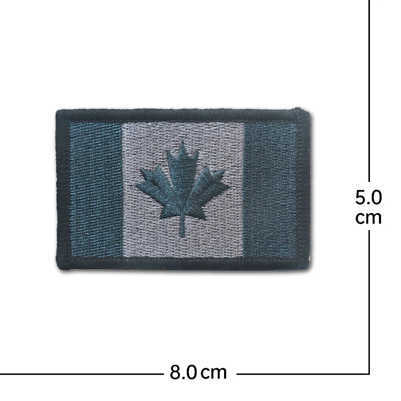 Canada Flag Embroidered Patches maple leaves Canadian Patches Appliques 3D Embroidery Backpack Bag Stickers Hat