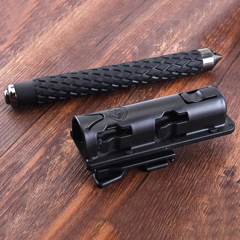 360 Degree Rotating Baton Stand  Plastic Black Telescopic Baton Holster Safe Defense Kit Police Equipment Accessories Tactical